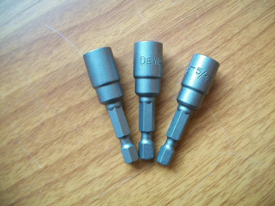 DeWALT 5/16" Magnetic Nut Setter, 1-7/8" long, DW2219C3, 1 Pack of 3 Bits - Image 2 of 2