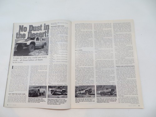 OFF-ROAD Magazine July 1991 Chevy 4x4 Truck Cover / Nissan Hardbody / Interiors - Imagen 5 de 7