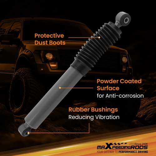 Single Steering Damper for Jeep Gladiator Wrangler JL 2020-2025 54mm Black - Picture 4 of 12