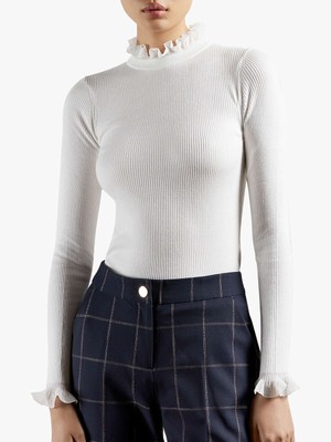 Ted Baker Dvana Frill Neck Knit Jumper 