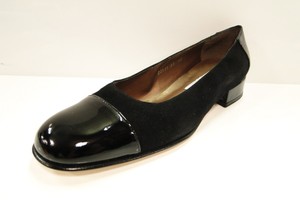 ladies black leather flat shoes uk