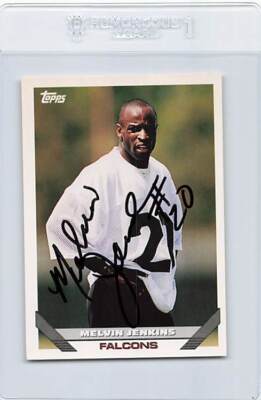 1993 Topps #593 Melvin Jenkins Falcons Signed Auto *K8334 | eBay