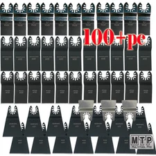 100+ Saw Blade Oscillating Multi Tool Wood Metal Work DIY Universal Fit