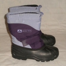 OZARK TRAIL KENDALL - PURPLE/BLACK KIDS SNOW/WINTER BOOTS/SHOES SIZE 4