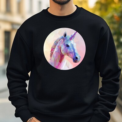 Einhorn Polygonal Sweatshirt Kuschelig und Perfekt für jeden Anlass S bis 4XL