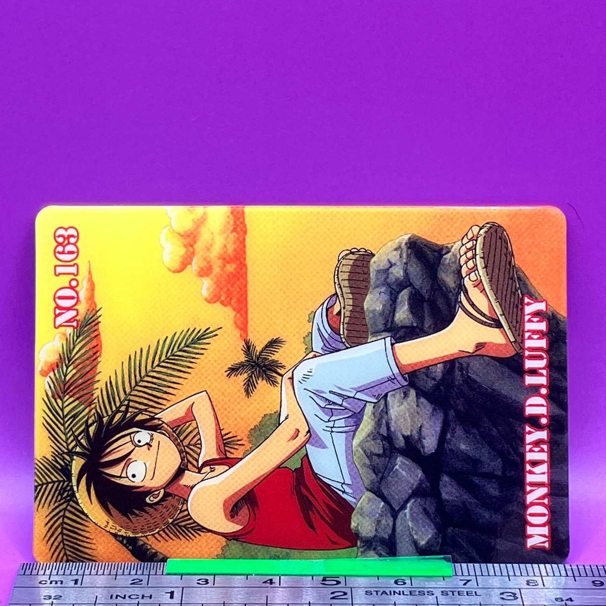 Monkey D. Luffy 163 One Piece King of Pirates Gummy Card 2004