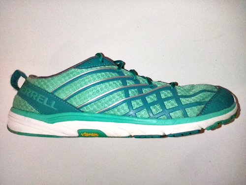 Merrell Bare Access Arc 3 Running Women's Sz 10.5 Vibram Teal Sneakers J48808