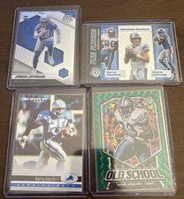 Barry Sanders 2020 Mosaic Green Old School + Flea Flicker + More! Detroit Lions!