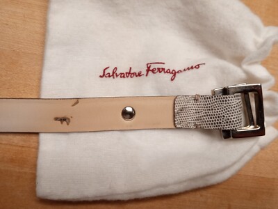 RARE Vintage Salvatore Ferragamo Python Snake Women display picture 3