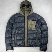CP Company D.D. Shell Goggle Puffer Jacket Navy Coat Large 3262