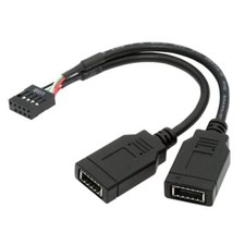 USB 2.0 9Pin to USB 3.1 Type E Key-A Front Panel Socket Header Extension Cable