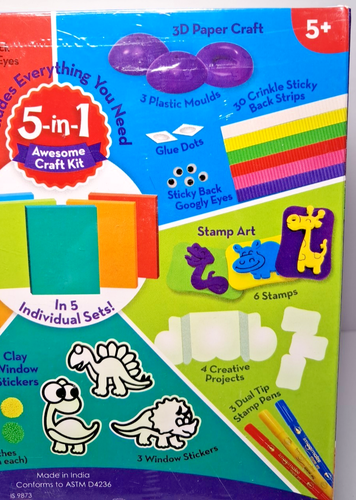 Imagimake 5 in 1 Awesome Craft Kit 15 + Cool Projects New - Picture 5 of 10