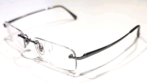 Ray Ban RB8501 1000 Gunmetal Rimless Eyeglasses *Frame 50-17 135 *No Lenses