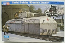 1:72 ARMORED SOVIET DRAISINE " KRASNAJA ZVEZDA " RAILWAY GUN HOBBY BOSS #82912