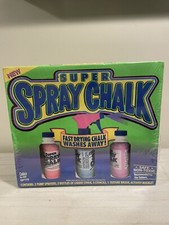 Super Spray Chalk 1994 Vintage Decoration Cadaco New Sealed Package - Vibrant
