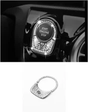 Silver Crystal Bling Start Button Cover Fits 21-25 H247 X247 C118 GLA GLB A CLA