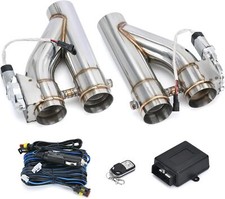 2pcs Universal 3 Inch Stainless Steel Exhaust Pipe Kit