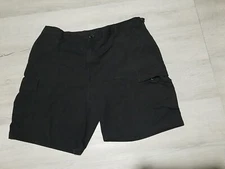 Propper Mens 40 Combat Cargo Cut-Off Shorts Black 100% Cotton Ripstop