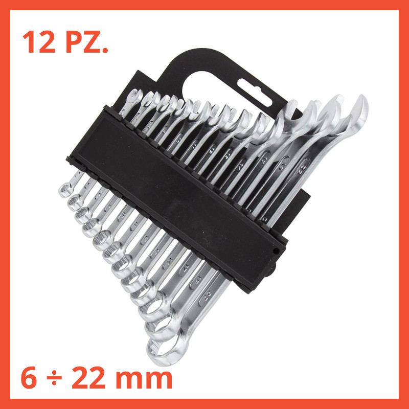 Kit Serie 12 Chiavi Combinate Professionali 6-22 mm - Offerta Speciale