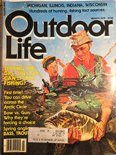 OUTDOOR LIFE Magazine March 1979 Hunting Fishing Fact Sources Bass Trout Bow Gun