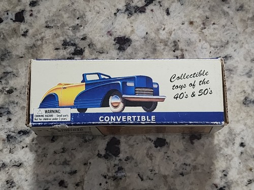 NEW in box Dimestore Dreams Deluxe Plastic 1:43 Scale CONVERTIBLE CAR & Booklet - 第 9/10 張圖片