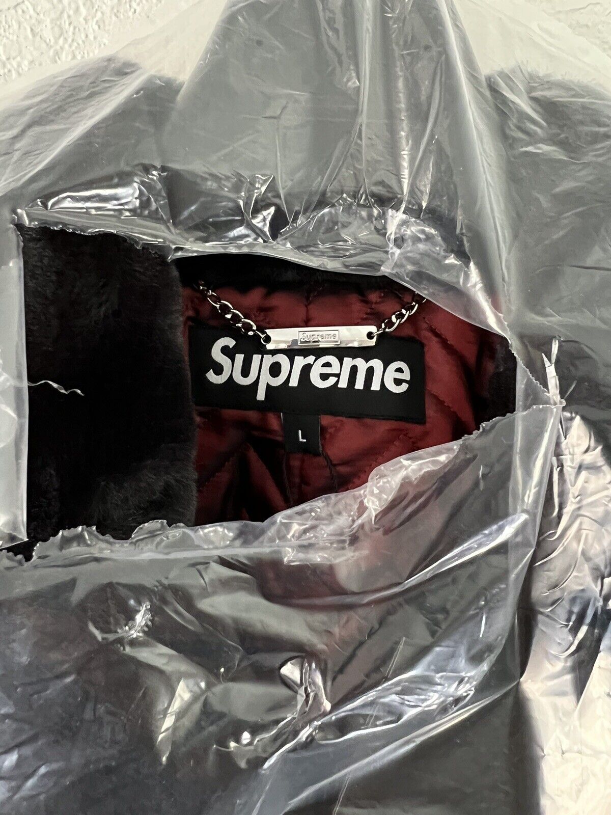 Supreme FW22 Fur Collar Car Coat In Hand Ready To Ship Size Large