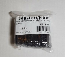 MasterVision FM1310 Magnetic Data Card Holders, 2 x 5 cm Pk of 25