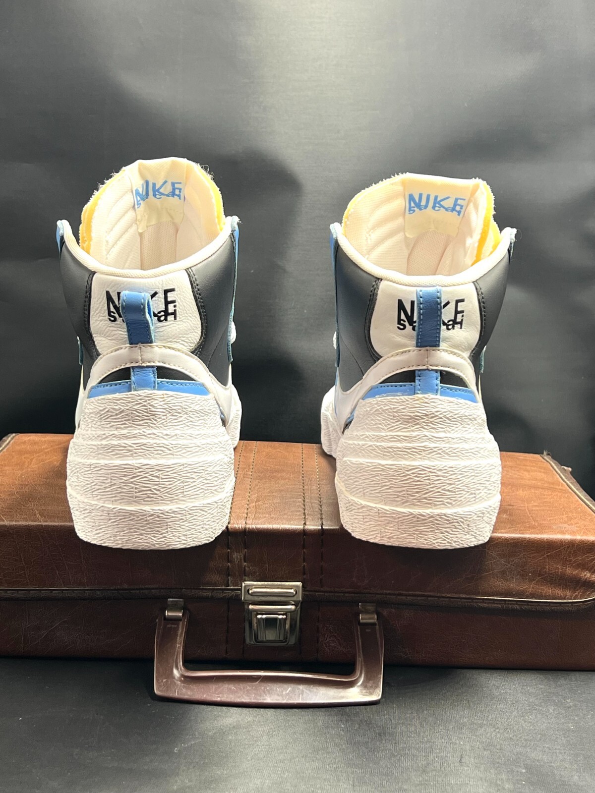 SACAI X NIKE Taglia 10 5 Blazer Nike Mid x Sacai Nero Blu 2019