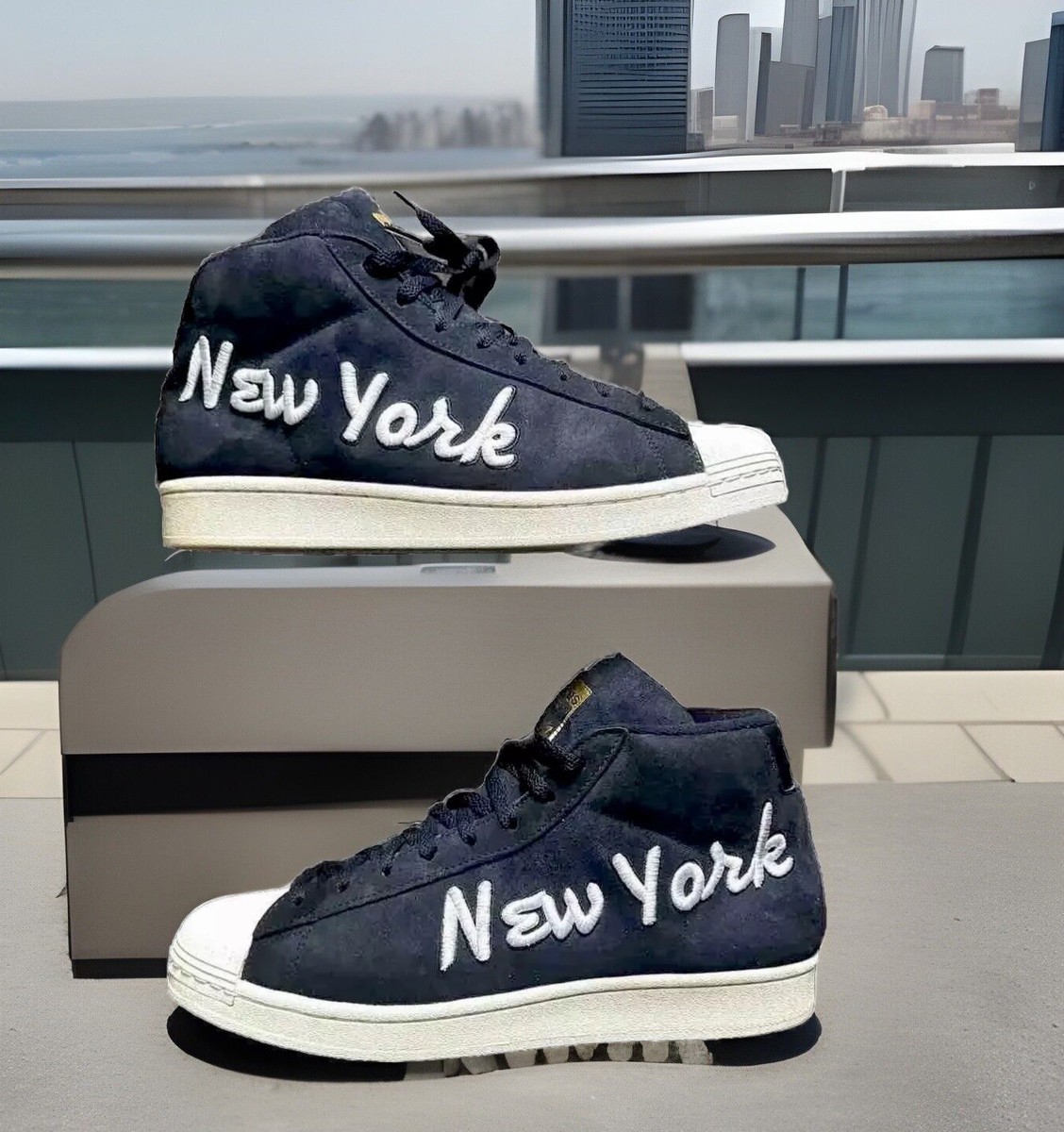 NEW Adidas Originals Pro Model New York Signature adidas Golf Originals Pro Model Midcut Spikeless Golf Shoes  main image 4