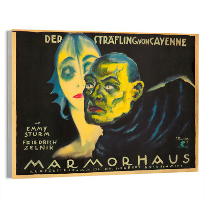 1921 the Convict of Cayenne Josef Fenneker German Poster or Canvas Home Decor