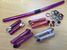 Retro X Lite Anodised Goodies Choice Bar Ends Skewers Bolts Spacers QR Purple