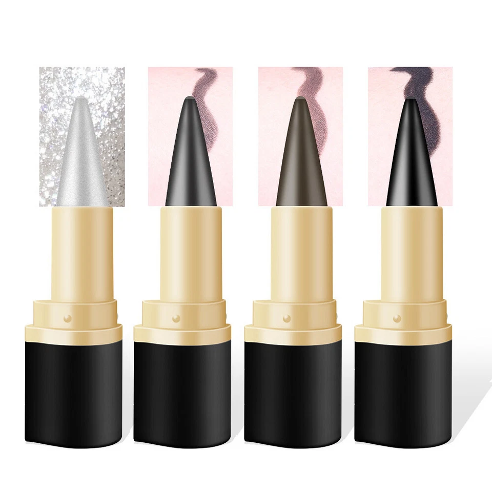 Matita gel eyeliner trucco spesso nero eyeliner crema occhi * - Immagine 4 di 4