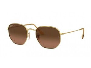 ray ban hexagonal oro