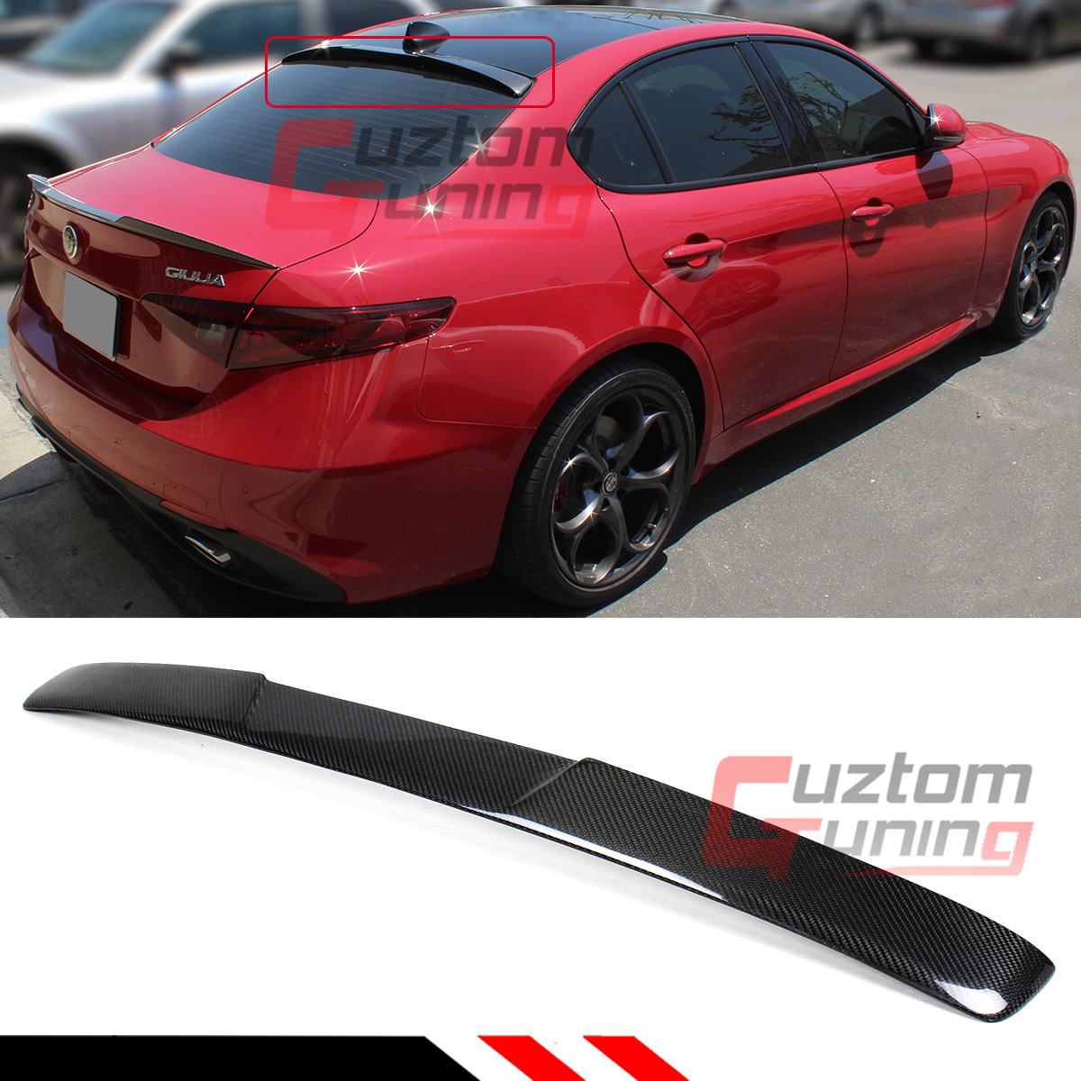 FOR 17-2022 ALFA ROMEO GIULIA QUADRIFOGLIO CARBON FIBER REAR