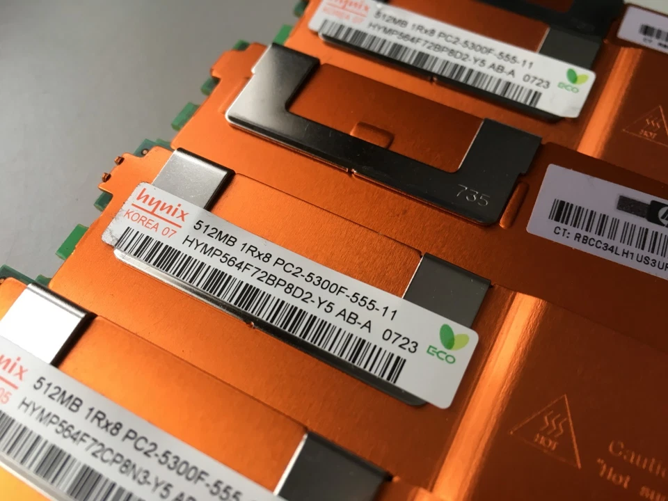 Memory HP 512MB 1Rx8 PC2-5300F DDR2 CL5 Hynix Samsung Elpida - Image 3 of 4