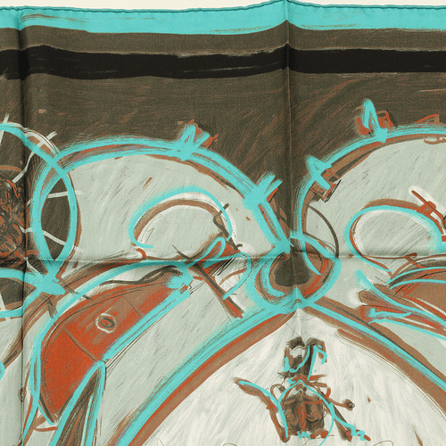 Hermes Scarf NEW SPRINGS 90cm Silk Carre Foulard RYBALTCHENKO - Bild 7 von 7