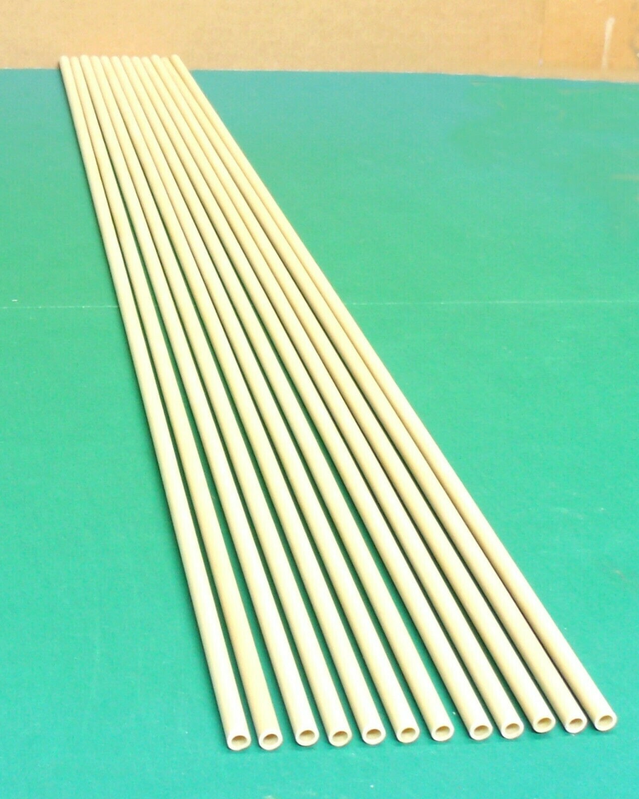 Lot of 12 Fiberglass Tubes .260" X .173" 27 1/8" Long Kite Spars