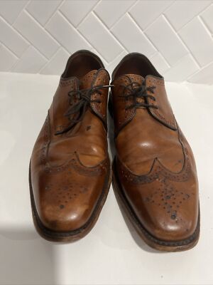 Allen Edmonds Bel Air Mens 11.5 D Brown Leather Wingtip Oxford Dress Shoes Allen Edmonds Mens Size 11.5 Bel Air Chestnut Brown Wingtip  main image 2