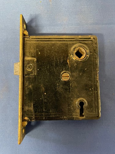 3 C.1890 Russell & Erwin Mortise Lock Sets, Latch Tested, Working Condition - Picture 5 of 8