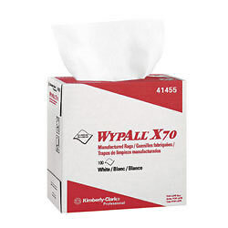 Kc 41455 Wypall X70 Pop-Up 91X168 Wht 10/100/Cs Kimberly Clark Corp 109215
