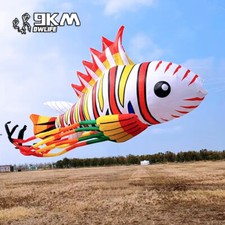 9KM 8m Colorful Lionfish Kite Line Laundry Pendant Soft Inflatable Show Kite