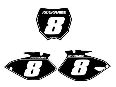 YAMAHA CUSTOM NUMBER PLATE GRAPHICS YZ125 YZ250 YZ250F YZ426F