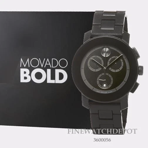 Breguet — Authentic Movado Men's Bold Polymer Chronograph Black Dial Watch 3600056