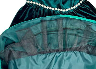 rare editions velvet holiday dress The Margot Dress in Grafton Green Velvet Grafton Green Velvet / S main image 0