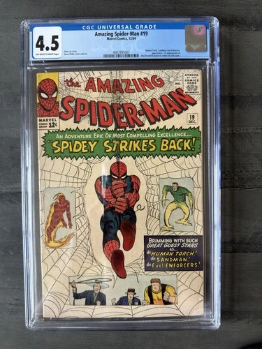 AMAZING SPIDER-MAN #19 CGC 4.5 VG+ / 1ST MACDONALD GARGAN / MARVEL COMIC
