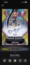 Digital Card Topps WWE Bianca Belair 50cc Chrome Gold Main Event Auto