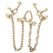 70 Chain Tow Chain Grade V-Bridle with RJT Cluster Hooks Tow Truck Winch