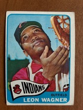 1965 Topps Baseball Card #367 Leon Wagner Cleveland Indians