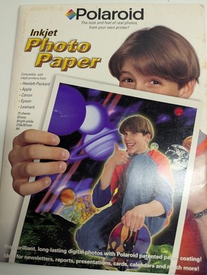 15 Polaroid Inkjet Glossy Bright White Photo Paper 8.5  x 11 
