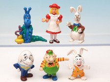 SCHLEICH -- Alice im Wunderland komplett --  6 x Figuren 1985 Alice Wonderland